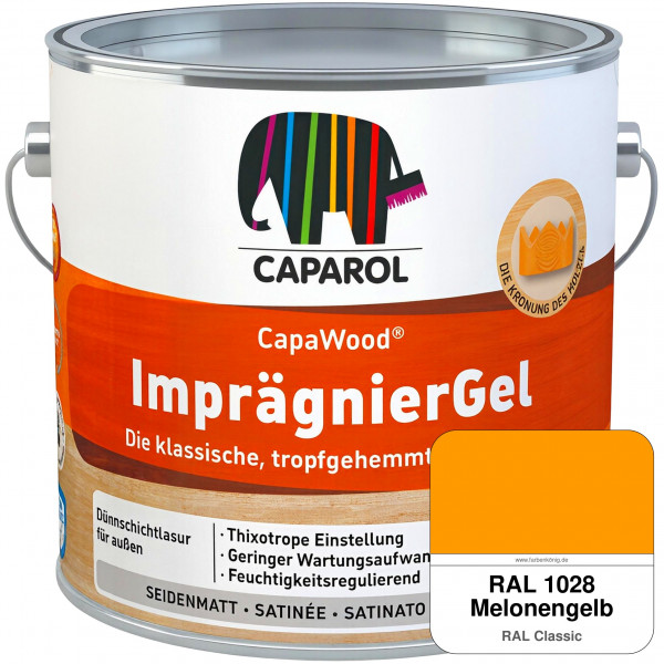 CapaWood® ImprägnierGel (RAL 1028 Melonengelb) - ersetzt Capadur LasurGel