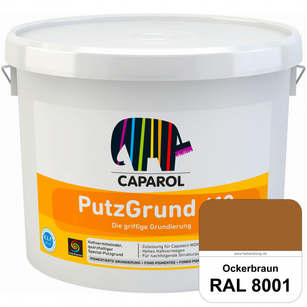 Putzgrund 610 (RAL 8001 Ockerbraun) Wasserverdünnbare & haftvermittelnde gefüllte SpezialGrundierfar