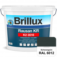 Rausan KR K2 3516 (RAL 6012 Schwarzgrün) Organisch gebundener Kratzputz für wetterbeständige Oberflä