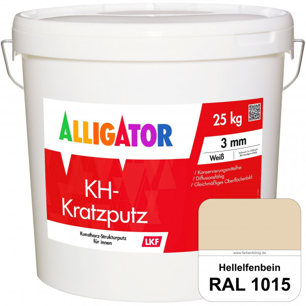 KH-Kratzputz LEF 3 mm (RAL 1015 Hellelfenbein)