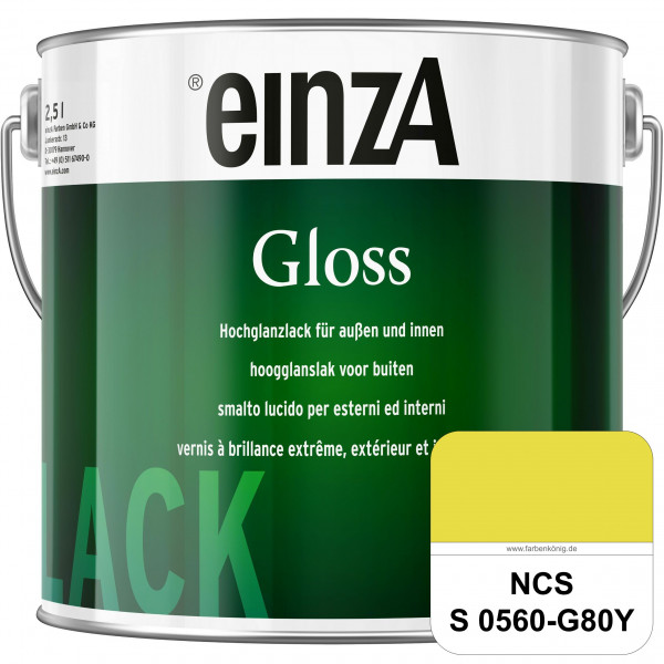 einzA Gloss (NCS S 0560-G80Y) Hochwertiger Alkydharzlack in Premium-Qualität, hochglänzend.