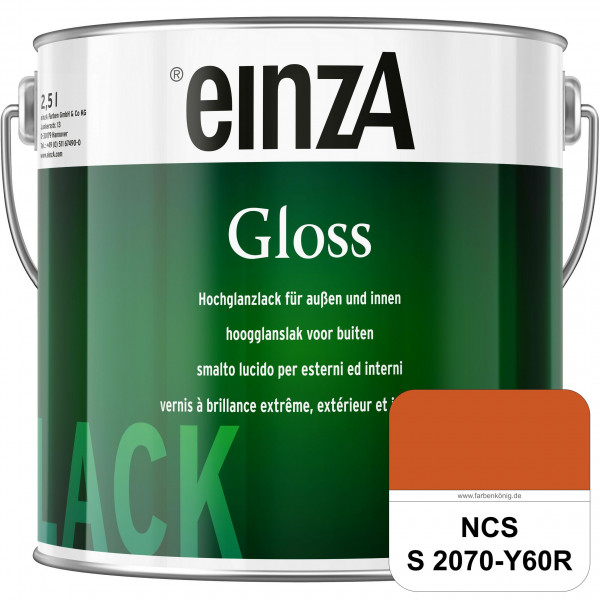 einzA Gloss (NCS S 2070-Y60R) Hochwertiger Alkydharzlack in Premium-Qualität, hochglänzend.