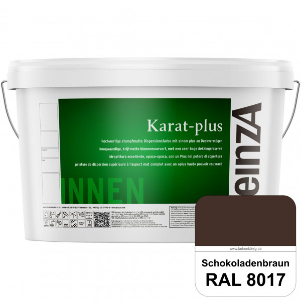 einzA Karat-plus (RAL 8017 Schokoladenbraun) Innenwandfarbe mit herausragenden Produkteigenschaften