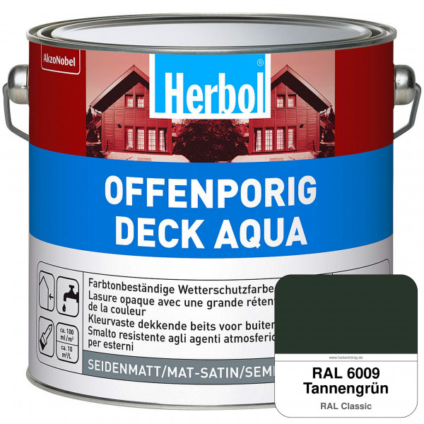 Offenporig-Deck Aqua (RAL 6009 Tannengrün)