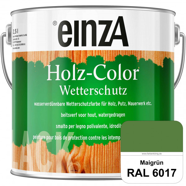 einzA Holz-Color (RAL 6017 Maigrün) Wetterschutzfarbe für außen