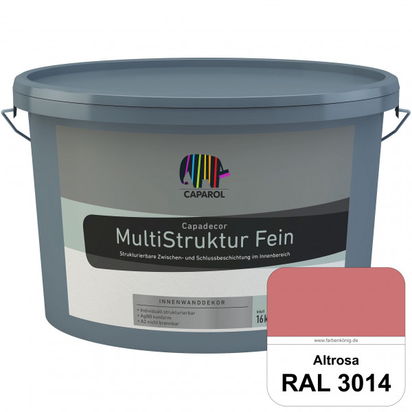 Capadecor MultiStruktur fein (RAL 3014 Altrosa) quarzgefüllte Zwischen- und Schlußbeschichtung in fe