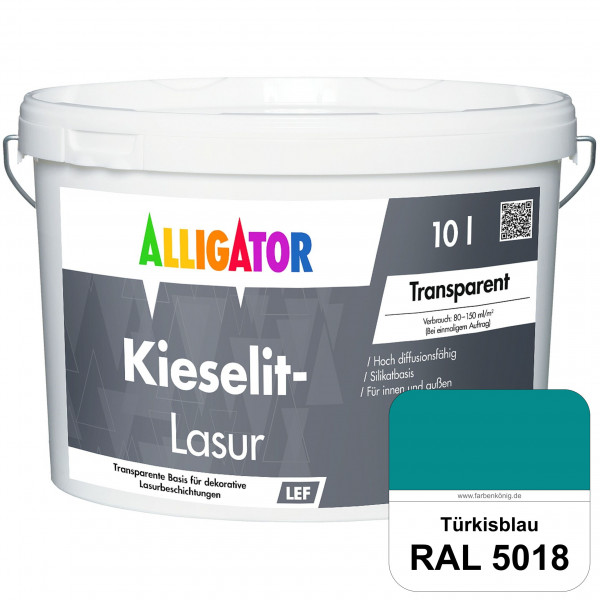 Kieselit-Lasur (RAL 5018 Türkisblau)