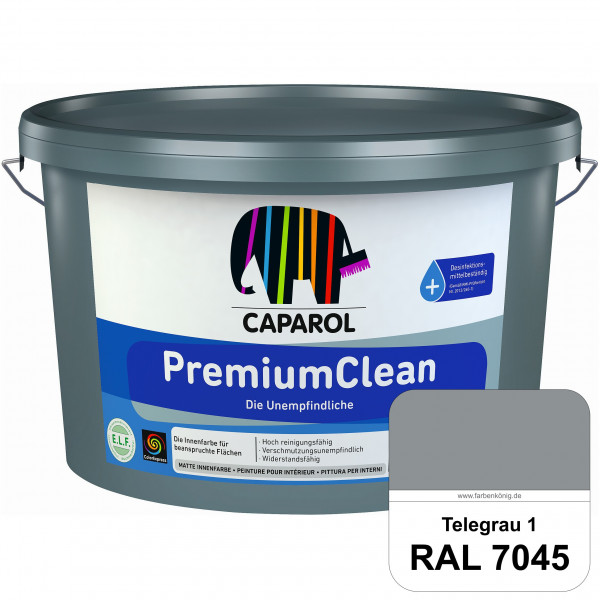 PremiumClean (RAL 7045 Telegrau 1) Hoch reinigungsfähige Farbe für beanspruchte Flächen (innen)
