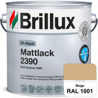 2K-Aqua Mattlack 2390 (RAL 1001 Beige) mechanisch und chemisch hoch belastbar für außen & innen