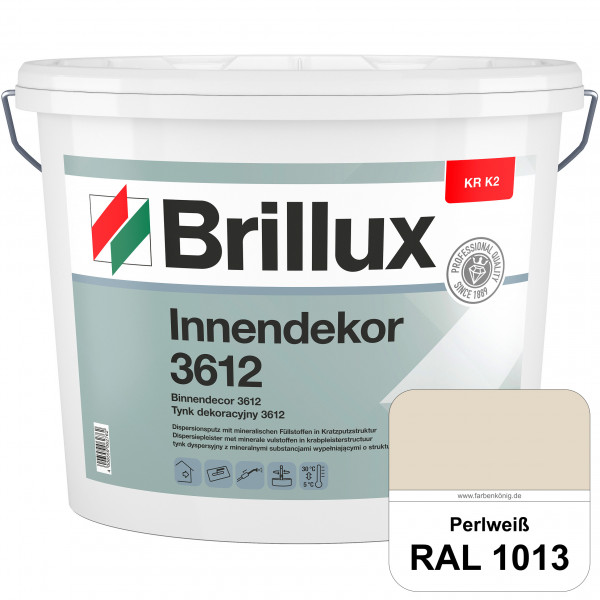Innendekor ELF KR-K2 3612 (RAL 1013 Perlweiß) Kratzputz nach zur Erzielung dekorativer und strapazie