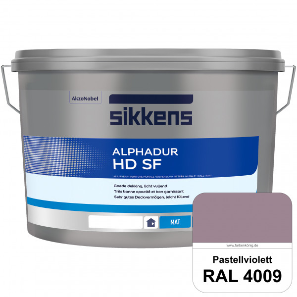 Alphadur HD SF (RAL 4009 Pastellviolett) matte hochdeckende waschbeständige Innenwandfarbe