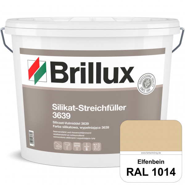 Silikat-Streichfüller ELF 3639 (RAL 1014 Elfenbein) Wetterbeständiger, gebrauchsfertiger Streichfüll