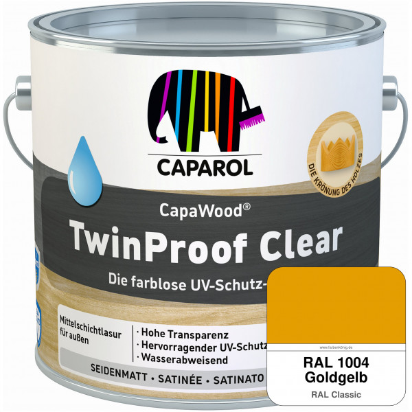 CapaWood® TwinProof Clear (RAL 1004 Goldgelb) - ersetzt Capadur TwinProof