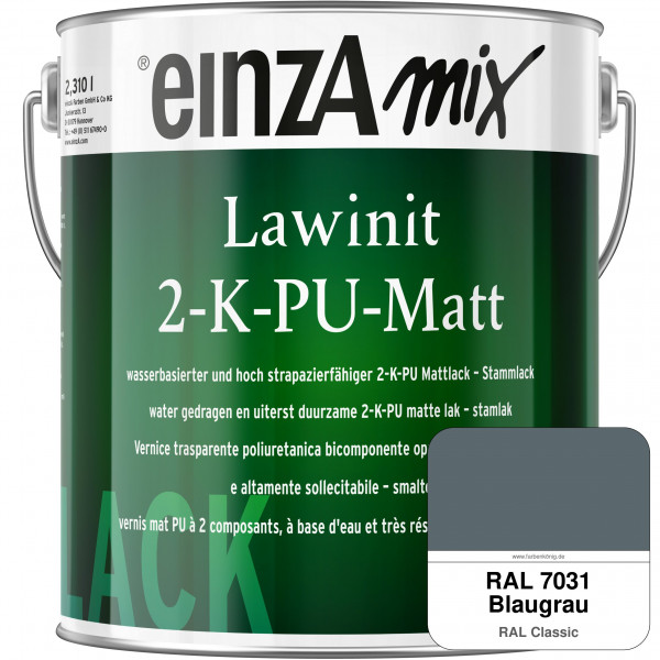 einzA Lawinit 2-K-PU Matt Stammlack (RAL 7031 Blaugrau)
