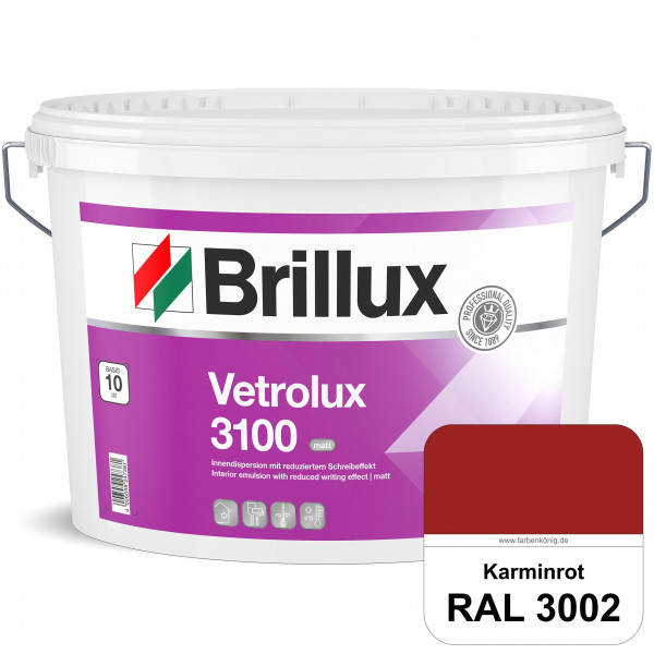 Vetrolux ELF 3100 (RAL 3002 Karminrot) matte & gut zu reinigende Spezial-Innenfarbe