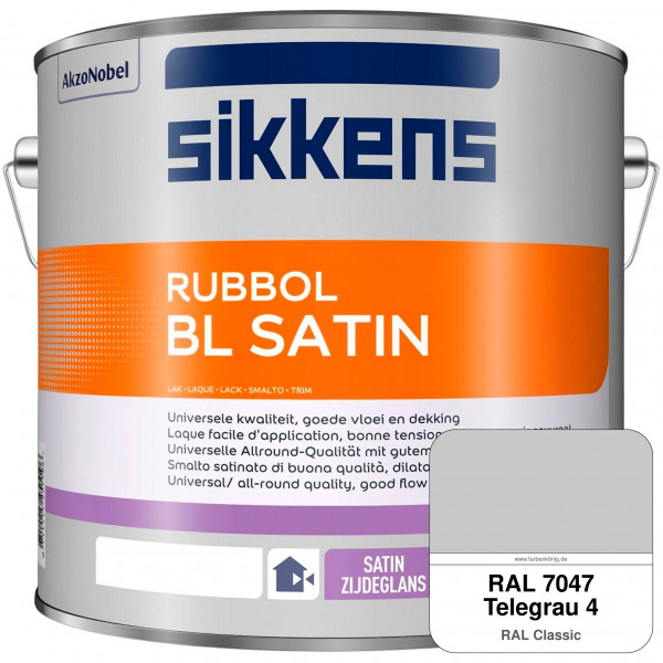 Rubbol BL Satin (RAL 7047 Telegrau 4) hochelastischer & seidenglänzender Lack (wasserbasiert) innen