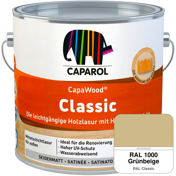 CapaWood Classic (RAL 1000 Grünbeige) - ersetzt Capadur ClassicLasur