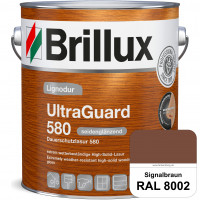 Lignodur UltraGuard 580 (Dauerschutzlasur 580) RAL 8002 Signalbraun