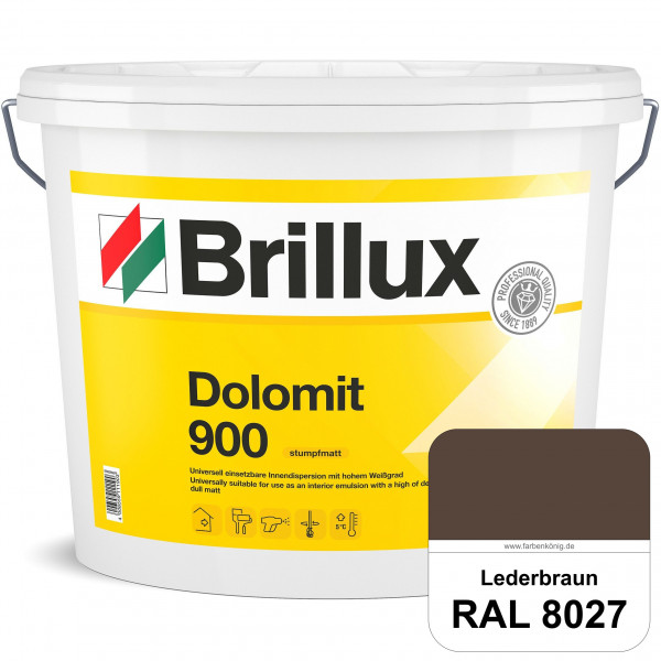 Dolomit 900 (RAL 8027 Lederbraun) stumpfmatte Innen-Dispersionsfarbe mit gutem Deckvermögen