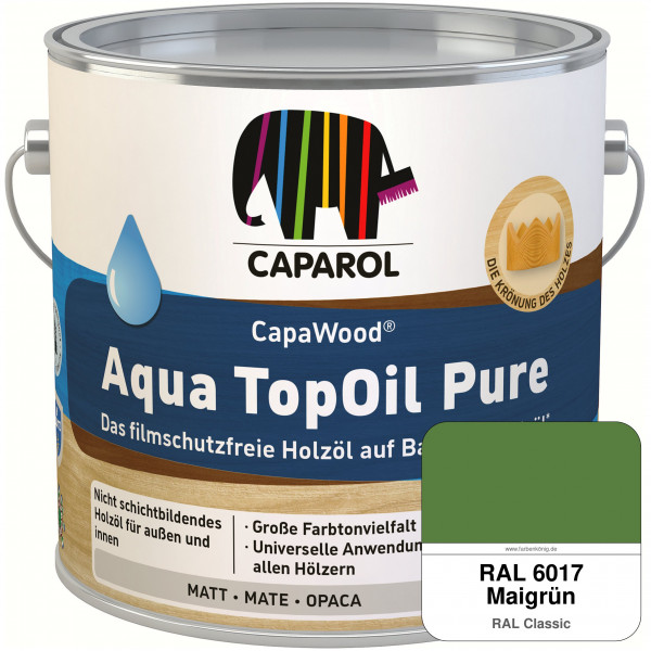 CapaWood® AquaTopOil Pure (RAL 6017 Maigrün) - ersetzt CapaGreen Holz-Öl Aqua