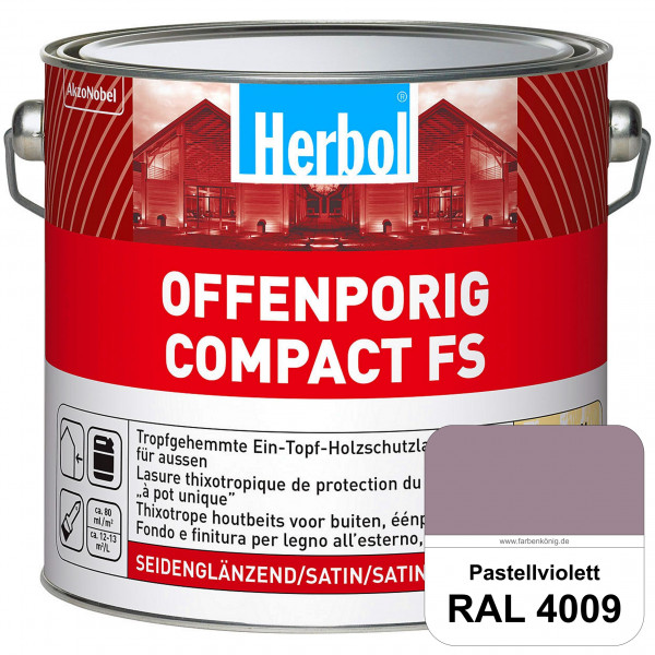 Offenporig Compact FS (RAL 4009 Pastellviolett) Rationelle & thixotrope Ein-Topf-Holzlasur (außen)