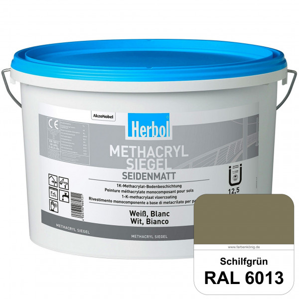 Methacryl Siegel (RAL 6013 Schilfgrün) seidenmatte 1K-Beschichtung Böden (Innen & Außen)