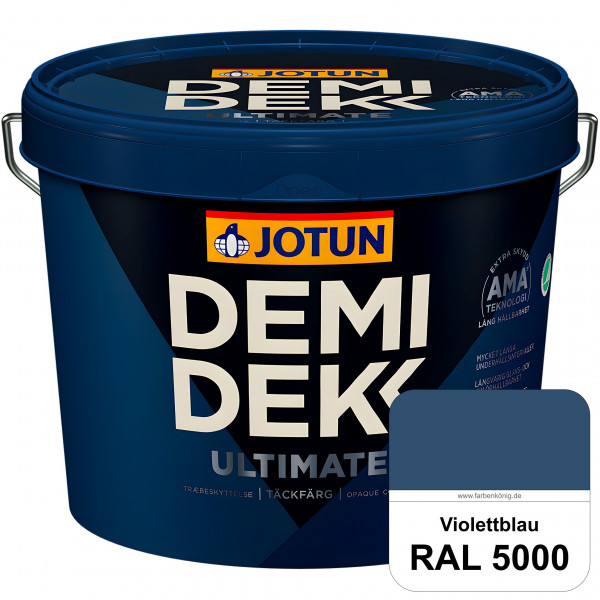 DEMIDEKK ULTIMATE Täckfärg - Deckende Holzfarbe (RAL 5000 Violettblau)