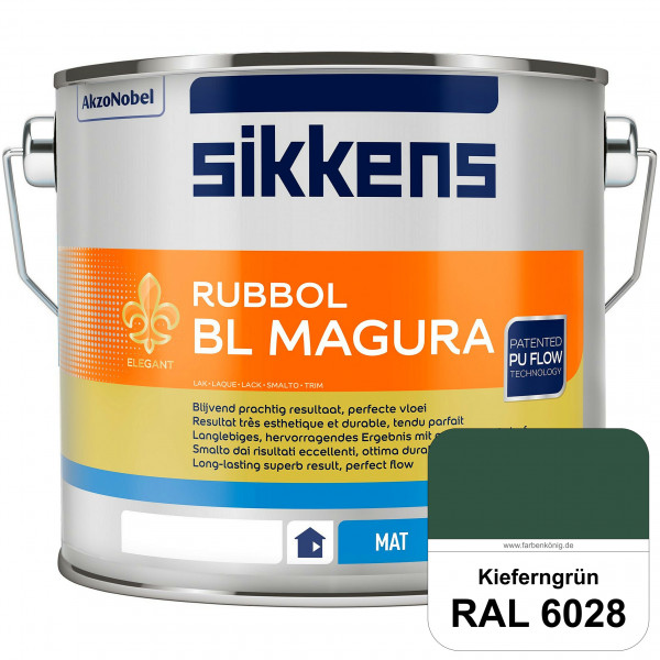 Rubbol BL Magura (RAL 6028 Kieferngrün) matter PU-Lack (wasserbasiert) innen & außen
