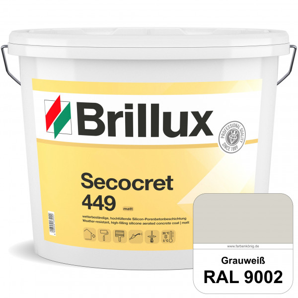 Secocret 449 - ehemals Silicon-Porenbetonbeschichtung 449 (RAL 9002 Grauweiß)