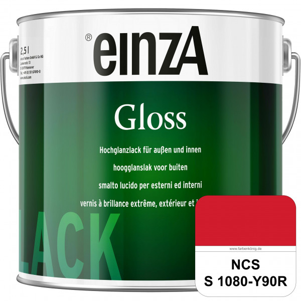 einzA Gloss (NCS S 1080-Y90R) Hochwertiger Alkydharzlack in Premium-Qualität, hochglänzend.