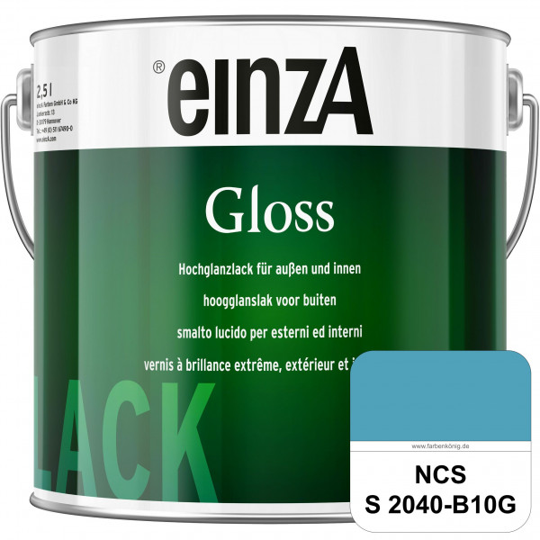 einzA Gloss (NCS S 2040-B10G) Hochwertiger Alkydharzlack in Premium-Qualität, hochglänzend.