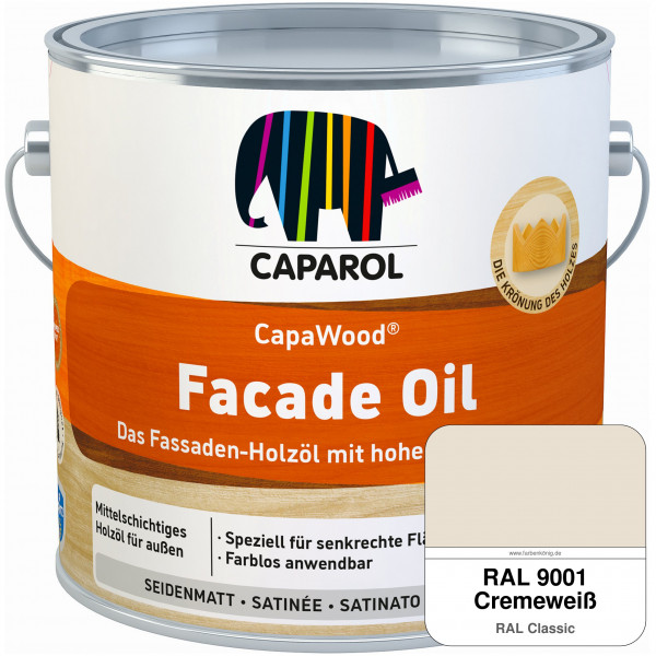 CapaWood® Facade Oil (RAL 9001 Cremeweiß)