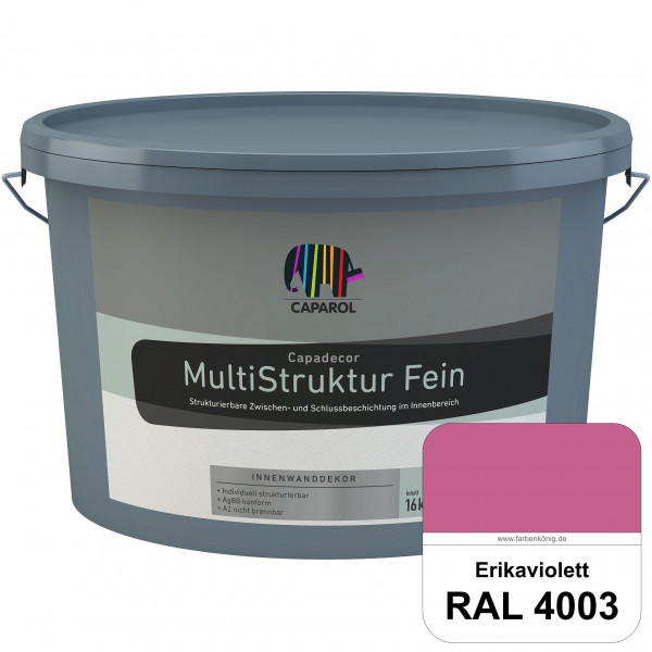 Capadecor MultiStruktur fein (RAL 4003 Erikaviolett) quarzgefüllte Zwischen- und Schlußbeschichtung
