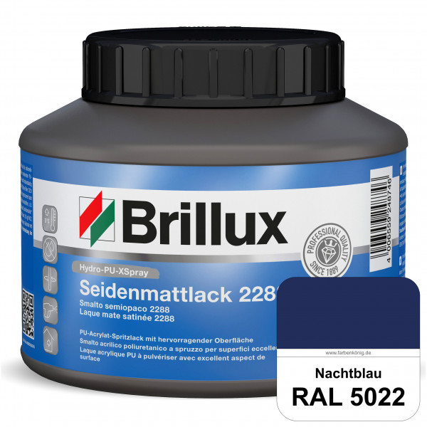 Hydro-PU-XSpray Seidenmattlack 2288 (RAL 5022 Nachtblau) hochwertiger Lack speziell für das XVLP-Spr