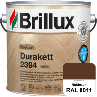 2K-Aqua Durakett 2394 (RAL 8011 Nussbraun) Wasserbasierter 2K-Versiegelung für Parkettfußböden, Diel