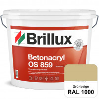 Betonacryl OS 859 (RAL 1000 Grünbeige) Wetterbeständige Schutzbeschichtung für Betonflächen (Außen)