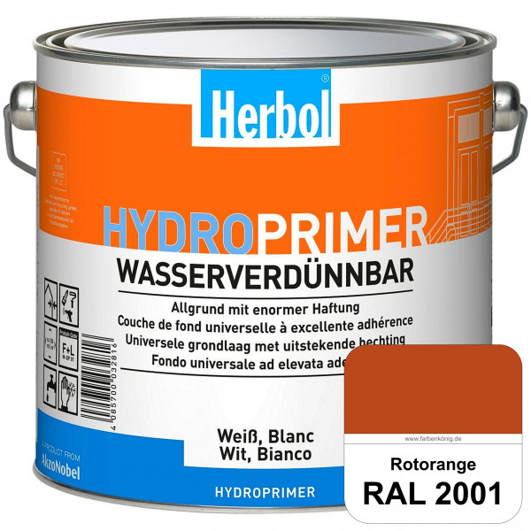 Hydroprimer (RAL 2001 Rotorange) wasserverdünnbare Allgrund (Innen&Außen)