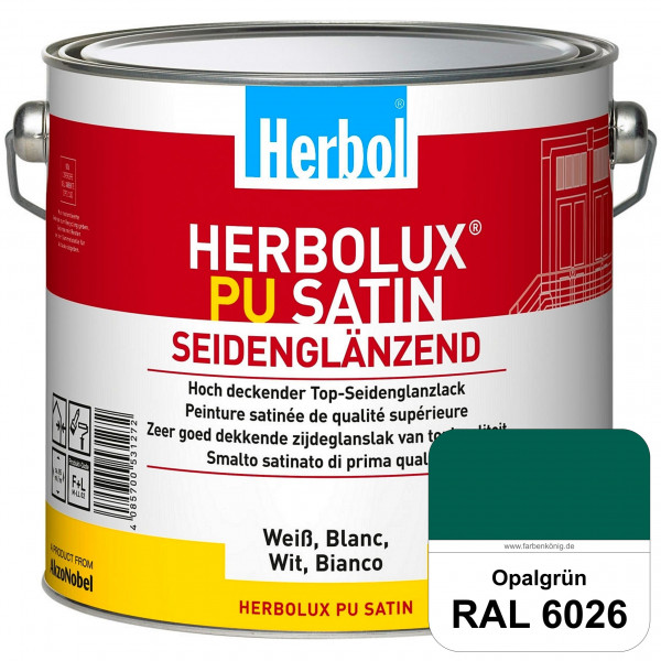 Herbolux PU Satin (RAL 6026 Opalgrün) Top-PU-Seidenglanzlack (Innen & Außen)