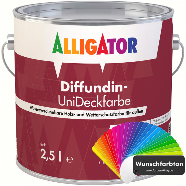 ALLIGATOR Diffundin-UniDeckfarbe (Wunschfarbton)