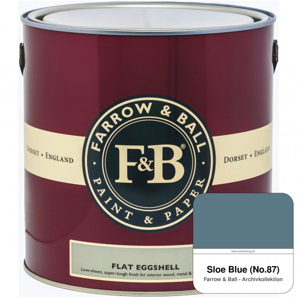 Flat Eggshell (Sloe Blue No. 87)