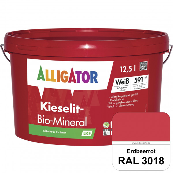 Kieselit-Bio-Mineral LKF (RAL 3018 Erdbeerrot)