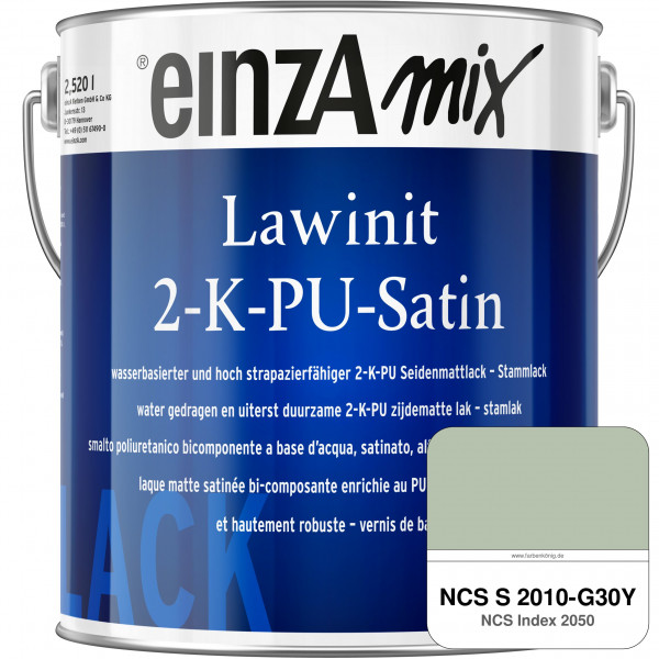 einzA Lawinit 2-K-PU Satin Stammlack (NCS S 2010-G30Y)