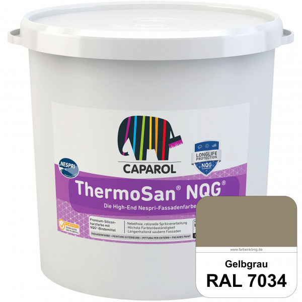 ThermoSan® NQG® Nespri (RAL 7034 Gelbgrau) Siliconharz-Bindemittelkombination mit integrierter Nano-