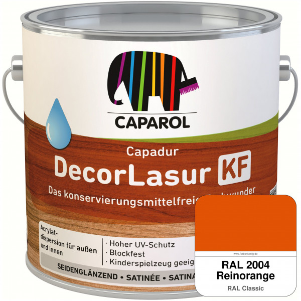 Caparol Capadur DecorLasur KF (RAL 2004 Reinorange)