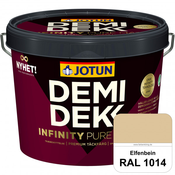 DEMIDEKK Infinity Pure Mat (ehemals Demidekk Ultimate Helmatt) - Deckende, matte Holzfarbe (RAL 1014