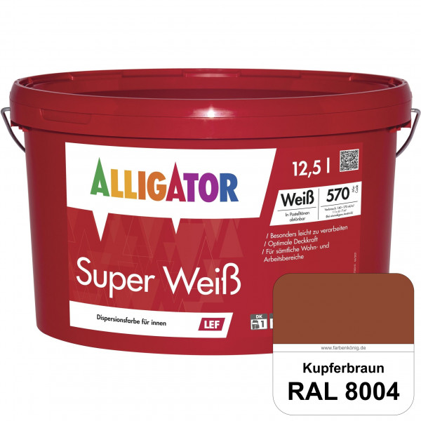 Super Weiß LEF (RAL 8004 Kupferbraun)