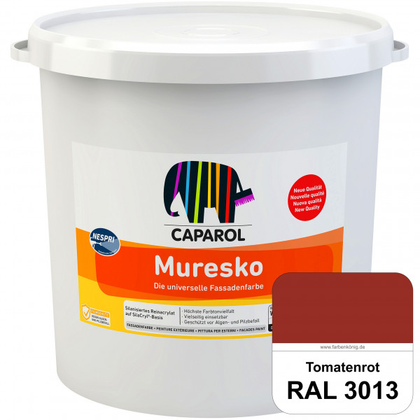 Muresko Nespri (R 30) (RAL 3013 Tomatenrot) Silanisierte Reinacrylat-Fassadenfarbe auf SilaCryl®-Bas