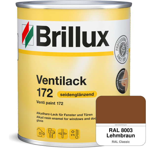 Ventilack Seidenglanz 172 (RAL 8003 Lehmbraun)