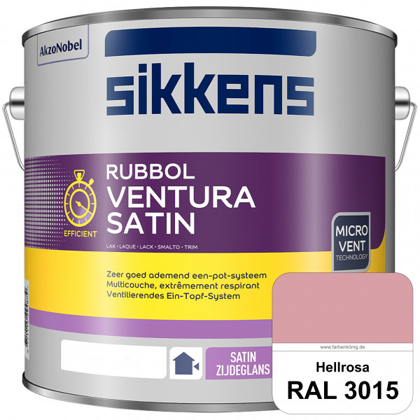 Rubbol Ventura Satin (RAL 3015 Hellrosa) Seidenglanzlack (lösemittelhaltig) Fenster & Türen außen