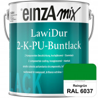 einzA LawiDur 2-K-PU-Buntlack - Hochglanz (RAL 6037 Reingrün)